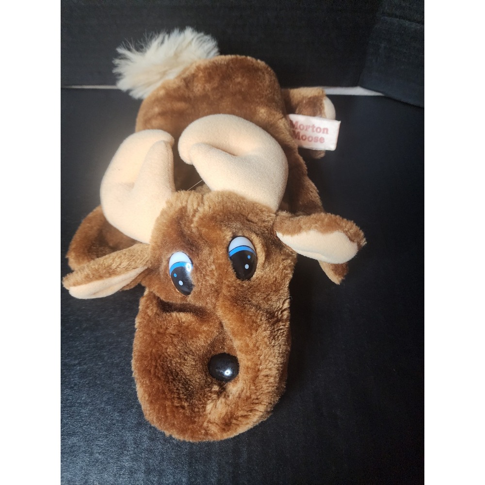 California Stuffed Toys Morton Moose Brown Plush Animal Pupprt Vintage 8 inch